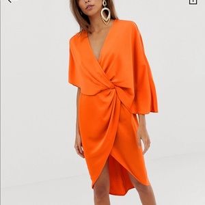 ASOS orange dress